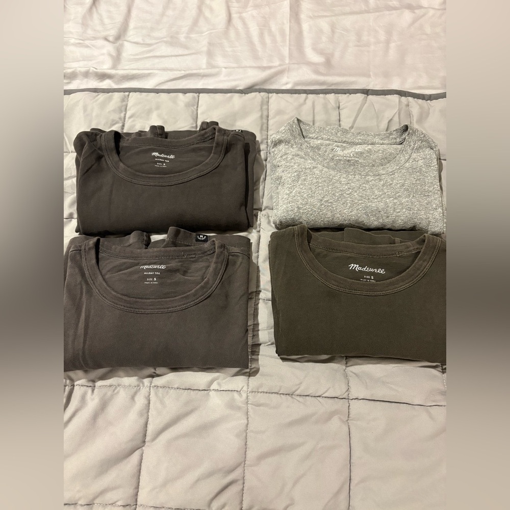 Bundle of 4 Madewell Short Sleeve Tees